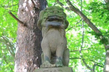 熊碓神社の狛犬