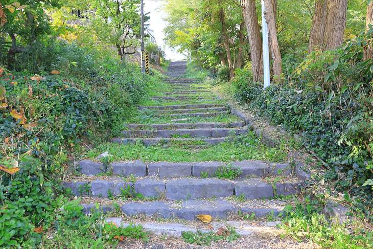 小樽水天宮への階段
